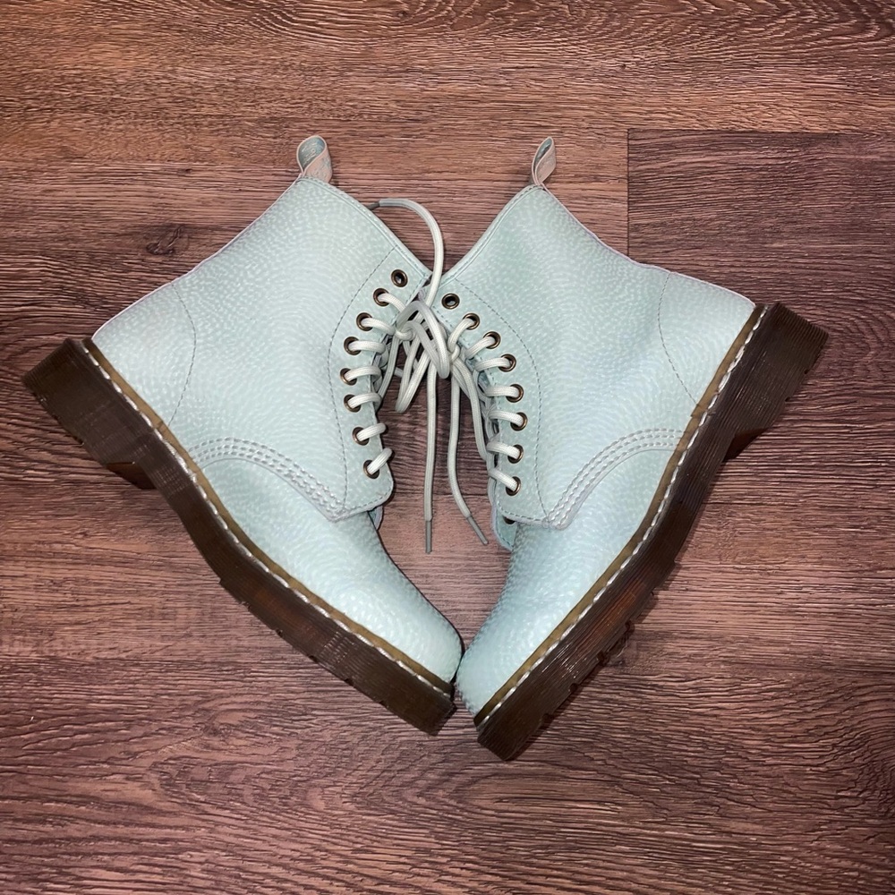 Dr. Martens 1460 Pearl Mint Green Boots size 8